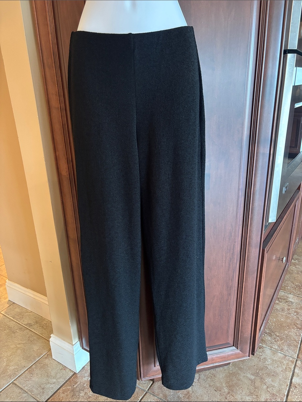 Moa Moa Black Wide-Leg Knit Pants